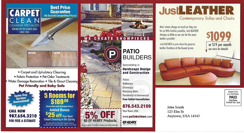 Mailbox Heroes 6x11" Postcard - Ad Samples